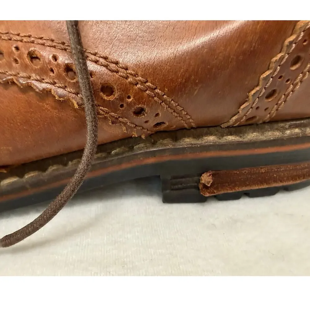 Crevo Men's Speak Easier Leather Boot, Chestnut Brown, Size 9